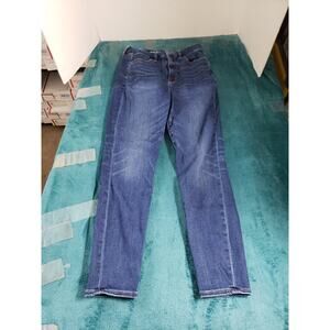 American Eagle Jeans Size 6 Womens Blue Stretch Denim Pants High Rise Jegging
